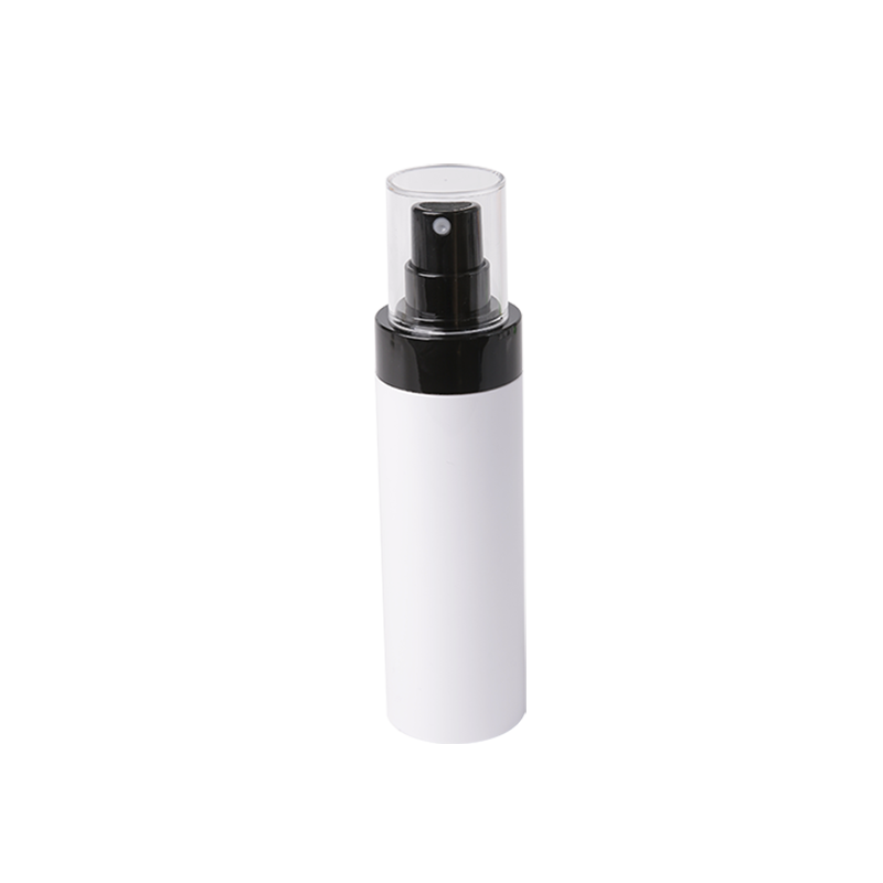 Botella de tereftalato de polietileno de cilindro de base líquida de aceite esencial de 80 ml con bomba HY-M05