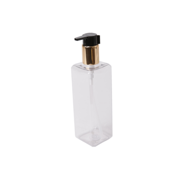 Botella cuadrada de tereftalato de polietileno de 100 ml con bomba distribuidora de loción del hogar HY - M08