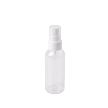 Botellas redondas de pulverización vacías de plástico de tereftalato de polietileno transparentes de 100 ml con pulverizador de niebla HY-M10